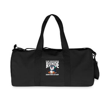 Nur noch eine Runde Gaming Pinguin Zocken - Recycelte Canvas-Sporttasche von Stanley/Stella - Schwarz - Vorne
