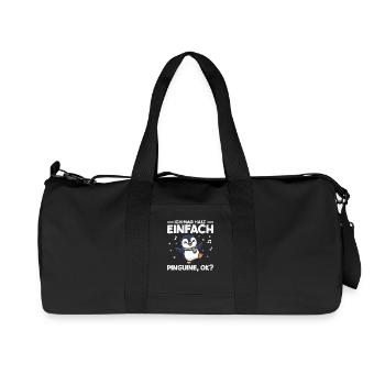 Ich mag halt einfach Pinguine OK Tanzen - Recycelte Canvas-Sporttasche von Stanley/Stella - Schwarz - Vorne
