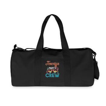 Teneriffa Crew - Recycelte Canvas-Sporttasche von Stanley/Stella - Schwarz - Vorne