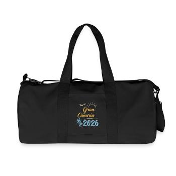 Gran Canaria 2026 - Recycelte Canvas-Sporttasche von Stanley/Stella - Schwarz - Vorne