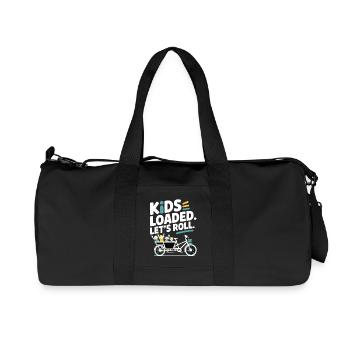 Kids Loaded Lets Roll Cargo Bike - Recycled Canvas Sports Bag by Stanley/Stella - black - Front