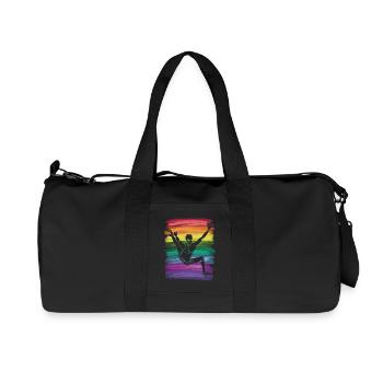 Boulderer Boulder Bouldering - Recycled Canvas Sports Bag by Stanley/Stella - black - Front