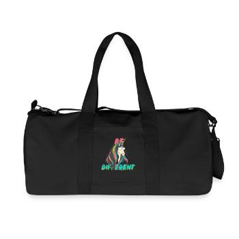 Be Different Nerd Einhorn Party - Recycelte Canvas-Sporttasche von Stanley/Stella - Schwarz - Vorne
