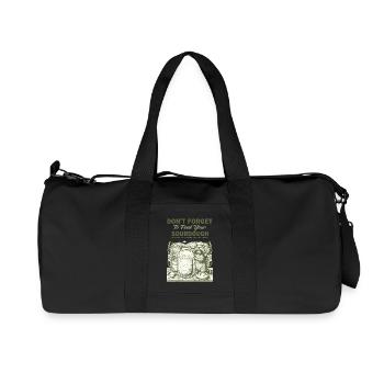 Pain au levain N’oubliez pas de donner à manger votre pain au levain - Sac de sport en toile recyclée Stanley/Stella - noir - Devant