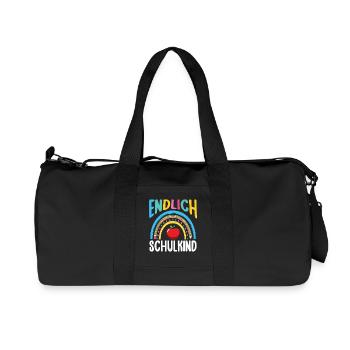 Kita Erste Klasse Regenbogen Schüler Kindergarten - Recycelte Canvas-Sporttasche von Stanley/Stella - Schwarz - Vorne