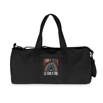 Kita Erste Klasse Regenbogen Schüler Kindergarten - Recycelte Canvas-Sporttasche von Stanley/Stella - Schwarz - Vorne