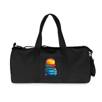 Astronauten-Traum Geschenk für Kinder - Recycelte Canvas-Sporttasche von Stanley/Stella - Schwarz - Vorne