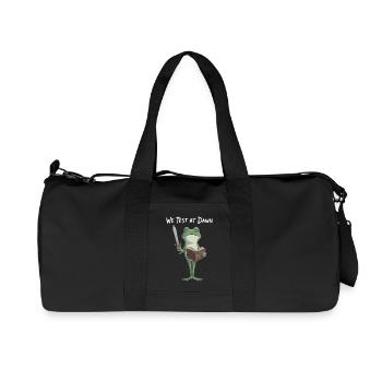 Dawn Test Frog Knight - Recycled Canvas Sports Bag by Stanley/Stella - black - Front
