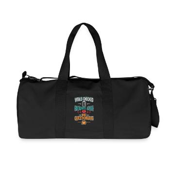 Night Shift Nurse, Tired - Recycled Canvas Sports Bag by Stanley/Stella - black - Front
