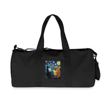 Zwergspitz Spitz Pomeranian - Recycelte Canvas-Sporttasche von Stanley/Stella - Schwarz - Vorne