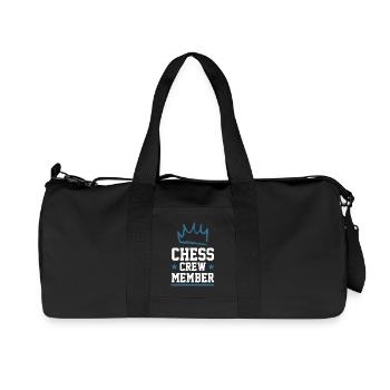 Chess Crew - Recycelte Canvas-Sporttasche von Stanley/Stella - Schwarz - Vorne