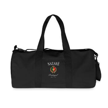 Nazaré Portugal Wappen Krone – Reise Souvenir - Recycelte Canvas-Sporttasche von Stanley/Stella - Schwarz - Vorne