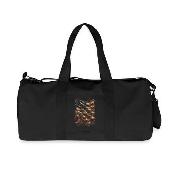 Veterans Day for Democrats - Recycled Canvas Sports Bag by Stanley/Stella - black - Front