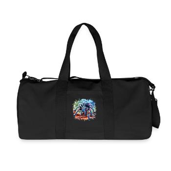 Gooty Saphir Tarantel Geschenk - Recycelte Canvas-Sporttasche von Stanley/Stella - Schwarz - Vorne