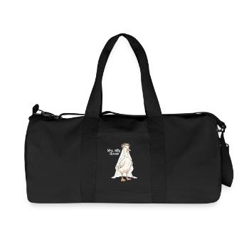 Madame l’Oie Idiote Humour du couple de mariage - Sac de sport en toile recyclée Stanley/Stella - noir - Devant