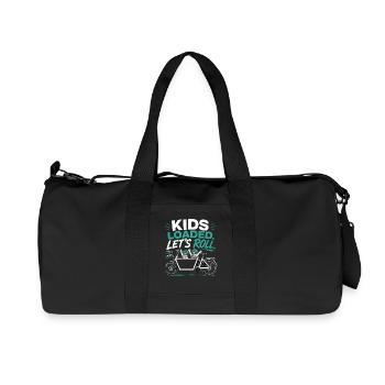 Kids Loaded Lets Roll Cargo Bike - Recycled Canvas Sports Bag by Stanley/Stella - black - Front