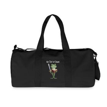 Lecture du Chevalier Grenouille à l’aube - Sac de sport en toile recyclée Stanley/Stella - noir - Devant