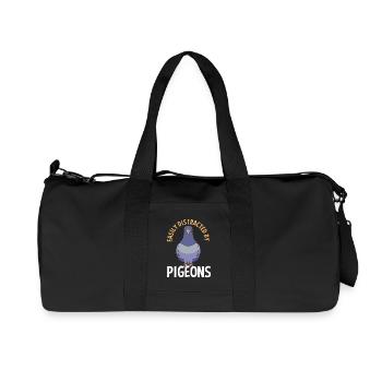 Taube Tauben - Recycelte Canvas-Sporttasche von Stanley/Stella - Schwarz - Vorne