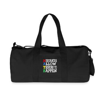Les erreurs permettent à la réflexion - Sac de sport en toile recyclée Stanley/Stella - noir - Devant