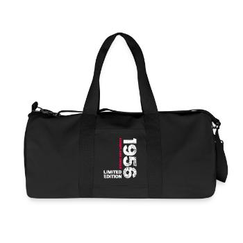 Millésime 1956 Cadeau 70 Ans Homme Anniversaire  - Sac de sport en toile recyclée Stanley/Stella - noir - Devant