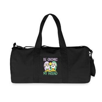 Costume de gnome de jardin Be Gnomique Mon ami Gnome - Sac de sport en toile recyclée Stanley/Stella - noir - Devant