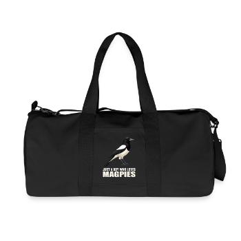 Elstern Elster - Recycelte Canvas-Sporttasche von Stanley/Stella - Schwarz - Vorne