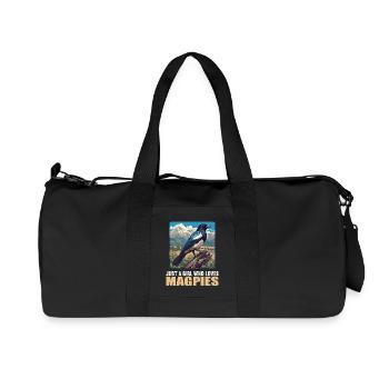 Elstern Elster - Recycelte Canvas-Sporttasche von Stanley/Stella - Schwarz - Vorne