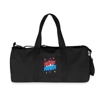 Super Maman - Sac de sport en toile recyclée Stanley/Stella - noir - Devant