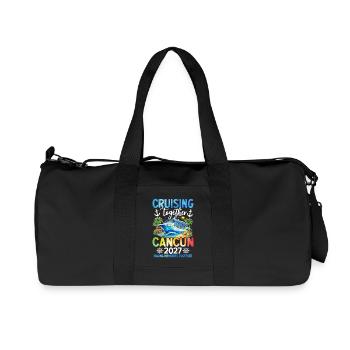 Croisière ensemble Cancún 2027 - Sac de sport en toile recyclée Stanley/Stella - noir - Devant