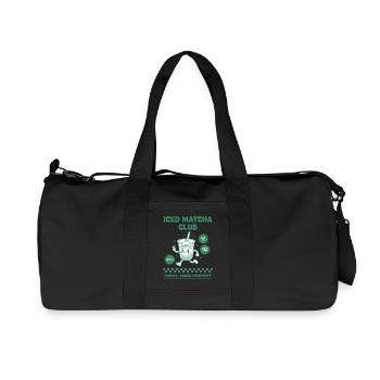 Eisgekühlter Matcha Club Matcha Power Positivität Lustig - Recycelte Canvas-Sporttasche von Stanley/Stella - Schwarz - Vorne