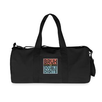 Bruh Ich Bin Doppelte Ziffern - Recycelte Canvas-Sporttasche von Stanley/Stella - Schwarz - Vorne