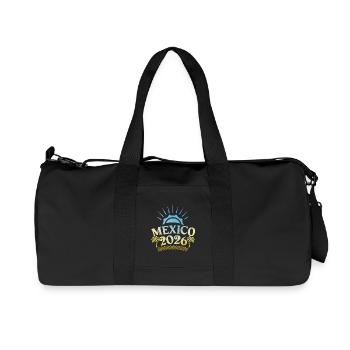 Mexiko 2026 Bunt - Recycelte Canvas-Sporttasche von Stanley/Stella - Schwarz - Vorne