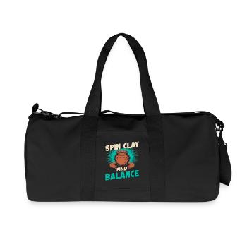 Cadeaux pour les potiers trouvent Balance Pottery - Sac de sport en toile recyclée Stanley/Stella - noir - Devant