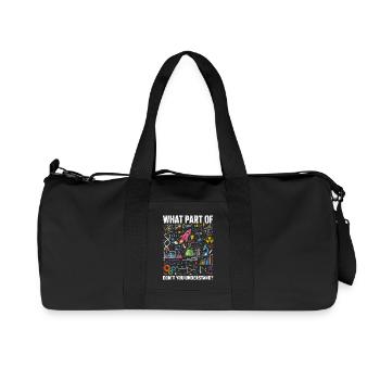 Physik Mathe Science Spruch Shirt - Recycelte Canvas-Sporttasche von Stanley/Stella - Schwarz - Vorne