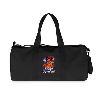 Porto Rico Boricua fier - Sac de sport en toile recyclée Stanley/Stella - noir - Devant