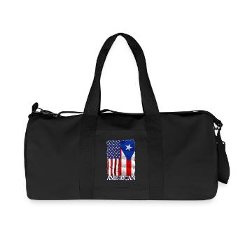 Porto Rico portoricain américain - Sac de sport en toile recyclée Stanley/Stella - noir - Devant