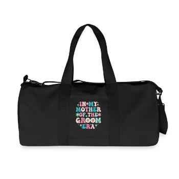 À l’époque de ma mère du marié - Sac de sport en toile recyclée Stanley/Stella - noir - Devant