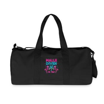 Malle Divas On Tour Women's Flamingo Mallorca Party - Recycled Canvas Sports Bag by Stanley/Stella - black - Front