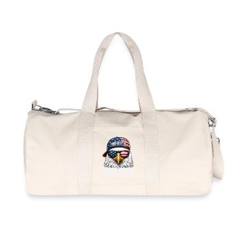 Mec, humour patriotique du 4 juillet - Sac de sport en toile recyclée Stanley/Stella - blanc naturel - Devant