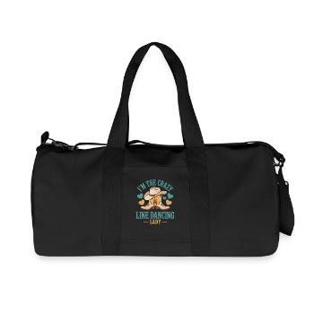 Cadeau de danse en ligne - Sac de sport en toile recyclée Stanley/Stella - noir - Devant