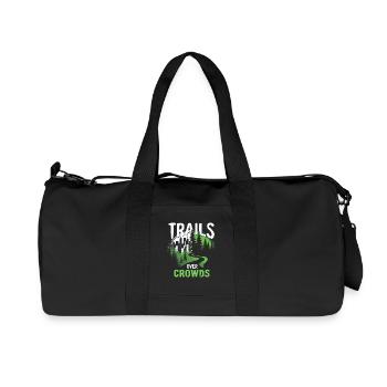 Trails Over Crowds Slow Hiking - Recycled Canvas Sports Bag by Stanley/Stella - black - Front