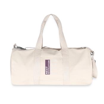 Anti AI Industrial Revolution - Recycled Canvas Sports Bag by Stanley/Stella - natural - Front