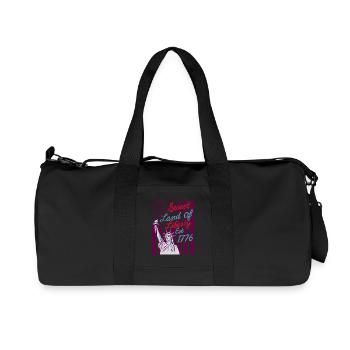 Sweet Land Liberty 1776 Patriotic USA - Recycelte Canvas-Sporttasche von Stanley/Stella - Schwarz - Vorne