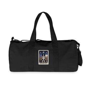 Border Collie Tarot Card - Recycled Canvas Sports Bag by Stanley/Stella - black - Front