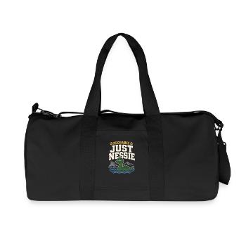 Loch Ness Monster Nessie Loch Ness Cryptid - Recycelte Canvas-Sporttasche von Stanley/Stella - Schwarz - Vorne