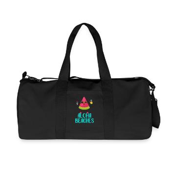 Aloha Beaches Cool Watermelon Vacation Summer - Recycled Canvas Sports Bag by Stanley/Stella - black - Front
