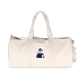 Just a Dad Who Always Came Back with The Milk  - Recycled Canvas Sports Bag by Stanley/Stella - natural - Front