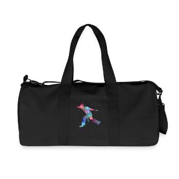 Capoeira Martial Arts Weltraum Kinder Capoerista - Recycelte Canvas-Sporttasche von Stanley/Stella - Schwarz - Vorne