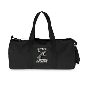 Esel Grauesel Eselfreund Tierhalter Design - Recycelte Canvas-Sporttasche von Stanley/Stella - Schwarz - Vorne