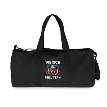 Patriotisme des Aigles Américains - Sac de sport en toile recyclée Stanley/Stella - noir - Devant